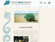 Tablet Screenshot of forestgoodsgrowing.com